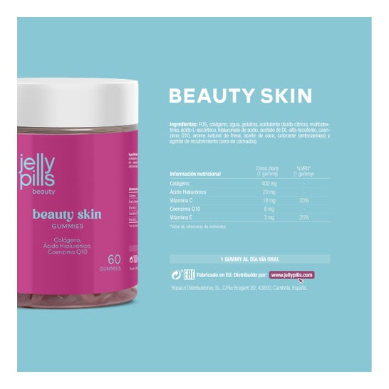 Jelly Pills® Beauty Skin Colagen Gummies 60uds