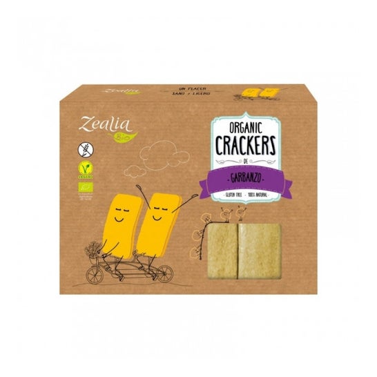 Zealia Crackers Garbanzos Sin Gluten Bio 120g