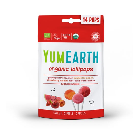YumEarth Organic Lollipops Naturally Flavored 14uds