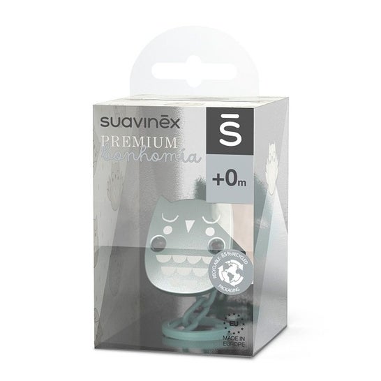 Suavinex Premium Bonhomia Cadenita Búho Verde +0m 1ud