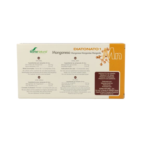 Soria Natural Diatonate 1 MN 28 Ampoules