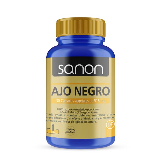 Sanon Hvidløg Sort 30caps