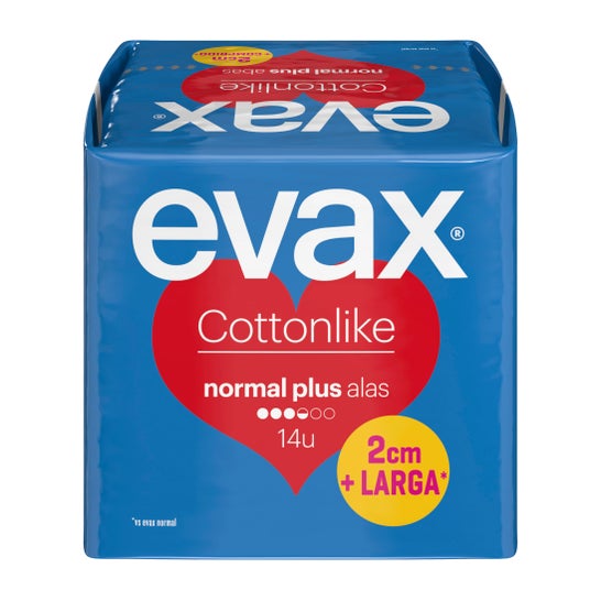Evax Compresas Normales Cottonlike Alas Plus 14uds