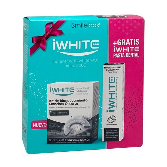 iWhite Kit Blanqueamiento Manchas Oscuras 10 Moldes + Dentífrico