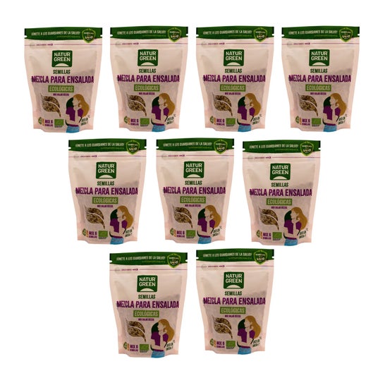 NaturGreen Pack Mezcla 6 Semillas Eco Ensalada 9x200g