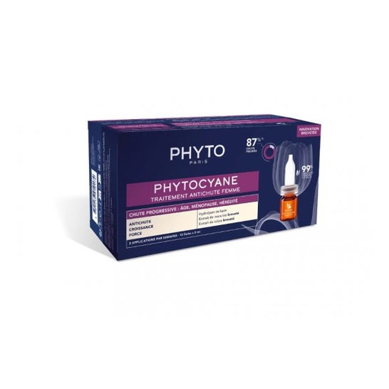 Phytocyane Tratamiento Anticaída Progresiva Mujeres 12 Ampollas