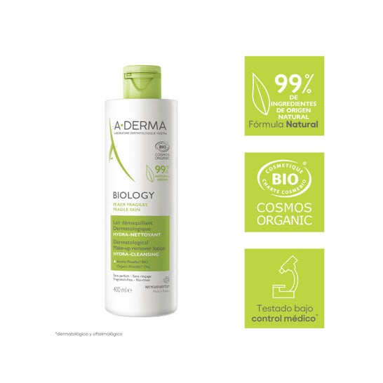 A-Derma Biology Leche Desmaquillante 400 ml