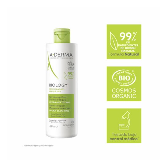 A-Derma Biology Leche Desmaquillante 400 ml