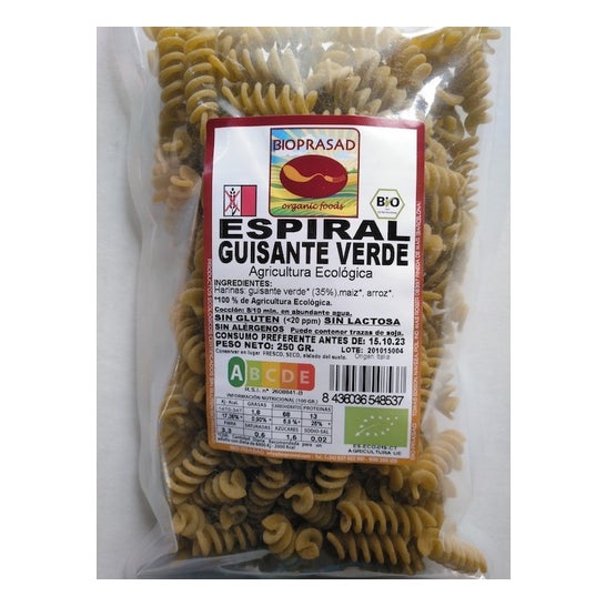 Pasta Legumi Fusilli Piselli Verdi 250 g