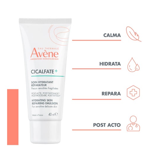Avène Cicalfate+ Hidratante Reparadora Posquirúrgica y Postatuaje 40ml