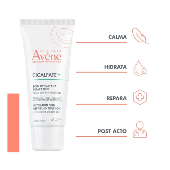 Avène Cicalfate+ Hidratante Reparadora Posquirúrgica y Postatuaje 40ml