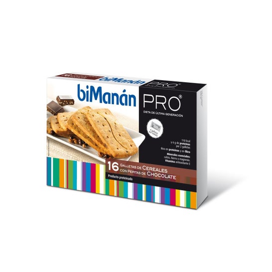 biManán™ Pro Cereal biscuits with chocolate chips 16uts