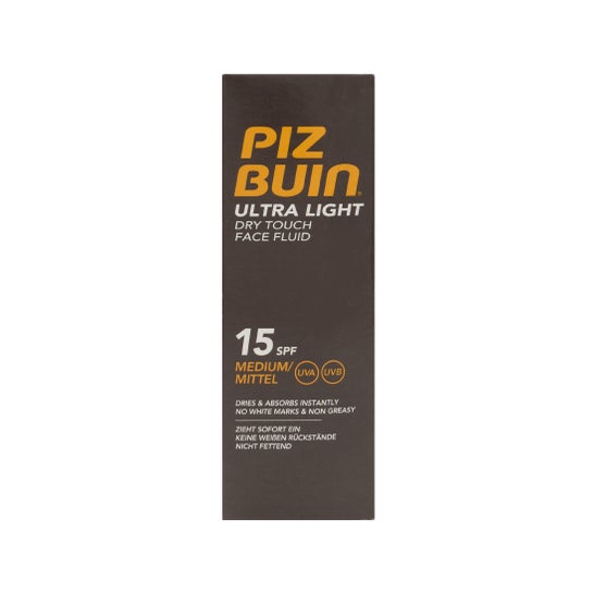 Piz Buin® Ultra Light SPF15+ crema facial tacto seco 50 ml