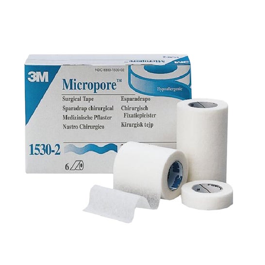 3M Esparadrapo Micropore Papel Blanco 2,5mmx5m 1ud