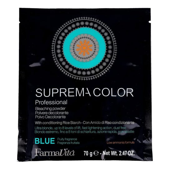 Farmavita Suprema Bleaching Powder Decolorante Azul 70g