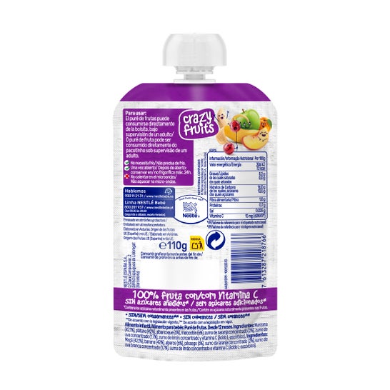 Nestlé Saqueta Crazy Fruits Tutti Frutti 110g