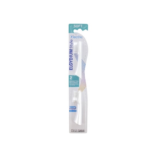 Elgydium Style Recambios Cepillo de Dientes Eléctrico Suave 2 uds