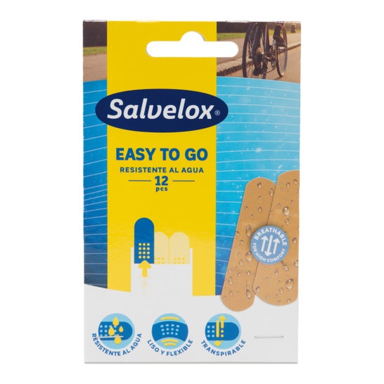 Salvelox Easy To Go Aposito Adhesivo Resistente al Agua 12uds