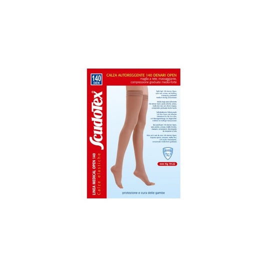 Scudotex 140 Media Larga Open Toe 2 Skin 1 Par