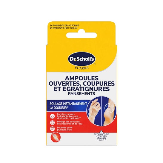 Scholl Apósitos para Ampollas Cortes y Rozaduras 6 uds