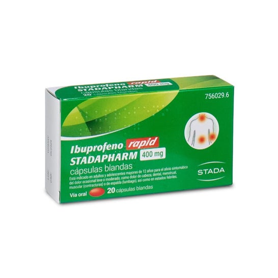 Stadapharm Ibuprofeno Rapid 400mg 20caps