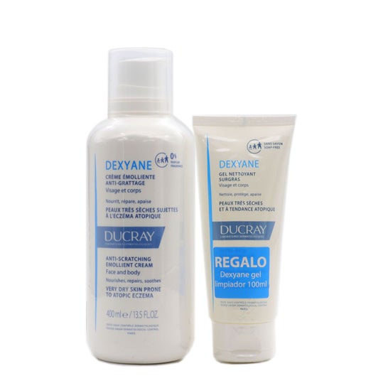 Ducray Dexyane Crema Emoliente 400ml + Gel Limpiador 100ml