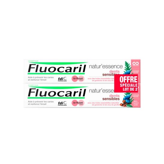 Fluocaril Natur'Essence Pack Dientes Sensibles 2x75ml