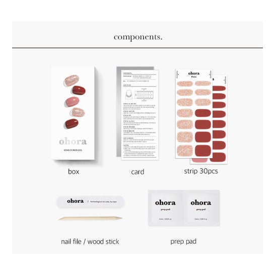 Ohora Gel Nail Strips N Heimish 30 uds
