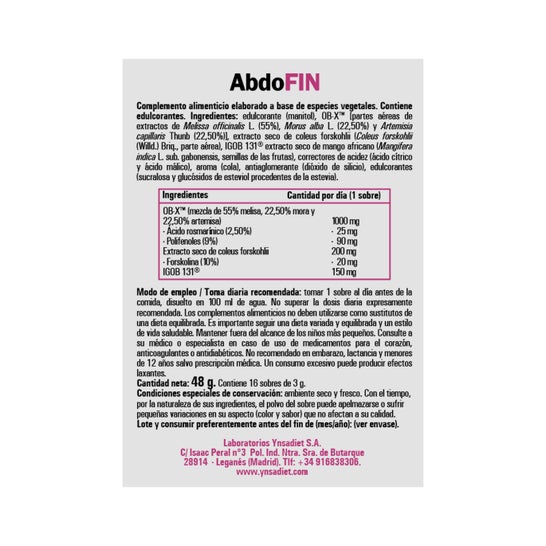 Ynsadiet Abdofin 16 Stk.