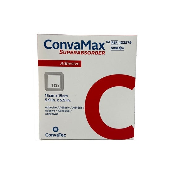 Convamax Superabsorbente Adhesivo 15x15cm 10uds