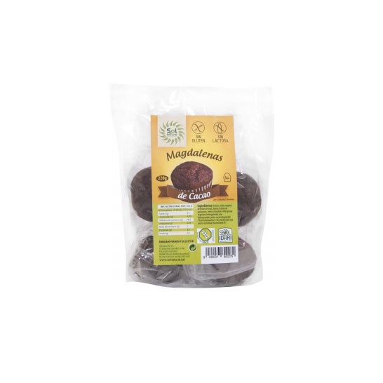 Solnatural Madalenas sin Gluten Choco Súper 220 g