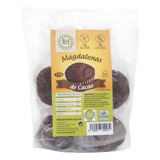 Solnatural Muffins S/G Choco Super 220g