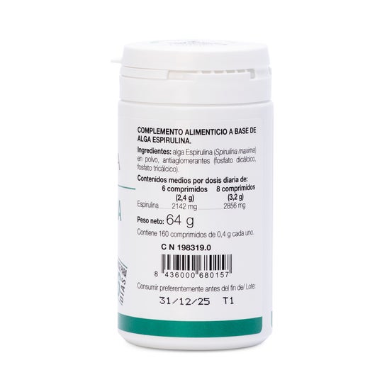 Ana Maria Lajusticia Spirulina 160 tabs.