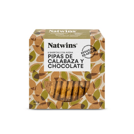 Natwins Barritas de Semillas de Calabaza y Chocolate 80g