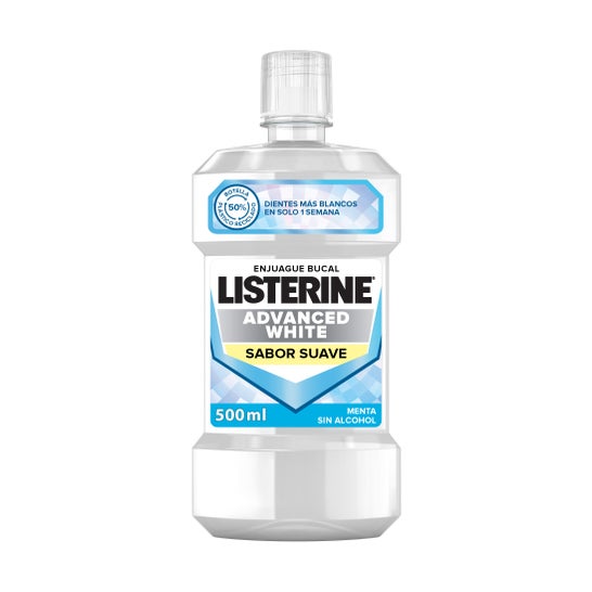 Listerine Advanced White Sabor Suave Menta 500ml