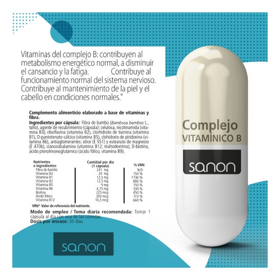 Sanon Complejo Vitamínico B 30caps