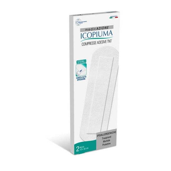 Icopiuma Compresa Adhesiva Tnt 10x30cm 2uds