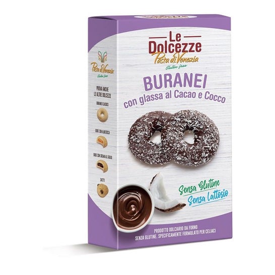 Le Dolcezze Pasta di Venezia Buranei Glaseado de Cacao y Coco 180g