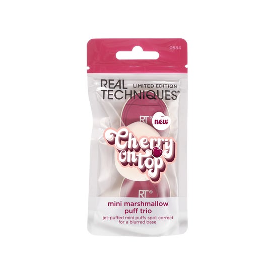 Real Techniques Cherry On Top Mini Marshmallow Puff Trio 3 uds