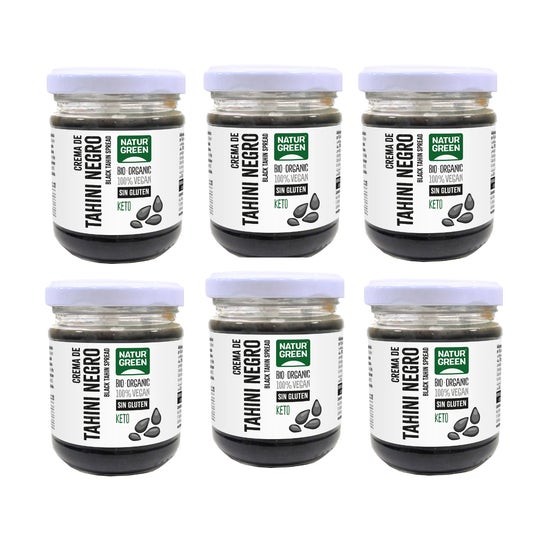 NaturGreen Pack Tahín Negro Eco 6x180g