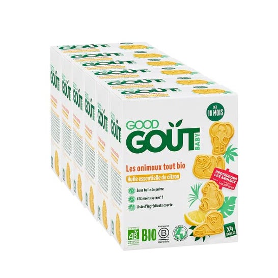 Good Gout Lemon Animal Biscuits 80g