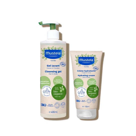 Mustela Cofre Family Essentials Bio Gel Champú + Crema