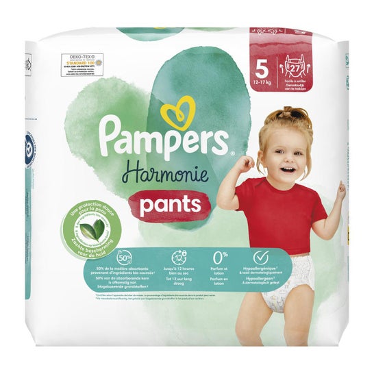 Couches Pampers Harmonie Taille 5 - de 11 à 16 kg - Pampers