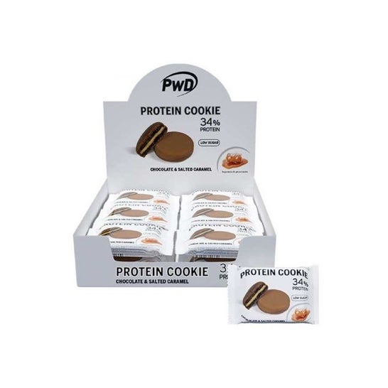 Pwd Nutrition Protein Cookies Chocolate & Salted Caramel 18x30g