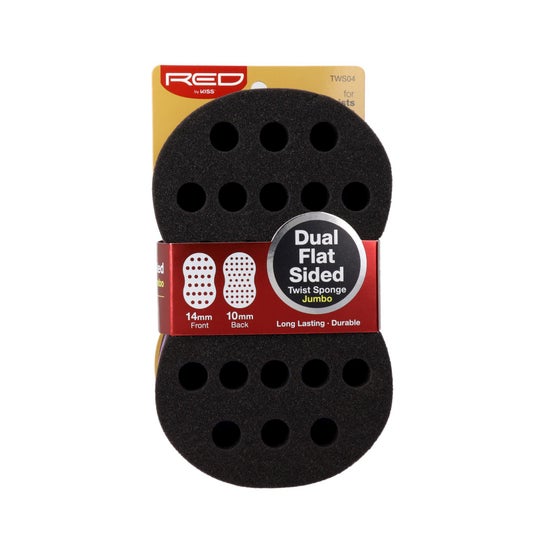 Red By Kiss Twist Dual Flat Sided Sponge 1ud