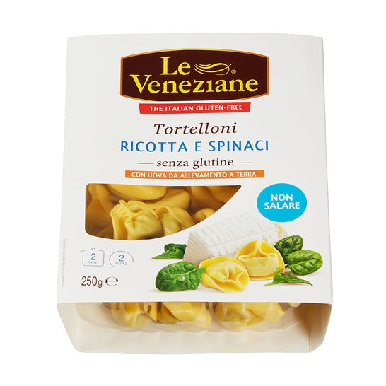 Le Veneziane Tortelloni Ricotta Espinacas Bio 250g