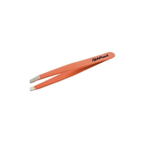 RickiParodi Pinça Oblíqua Inox Laranja 9cm