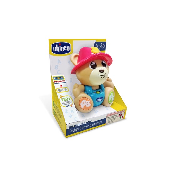 Chicco Amigo Ursinho Bilíngue ABC 6-36M 1 Unidade