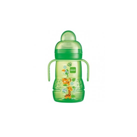 Botella de Transición Mam green 4 Meses y + 220 ml