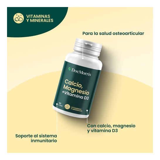 DocMorris Calcio + Magnesio + Vit D3 90comp